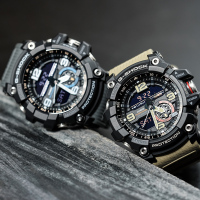 卡西欧(Casio) 男G-SHOCK小泥王防水航空运动男士树脂表带手表GG1000/GA1100石英表 男 日韩品牌