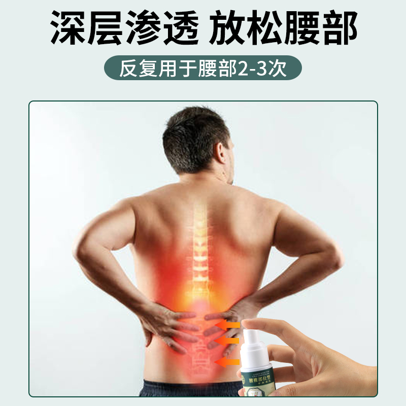 2盒装 宝元堂(高效型)腰椎部位型冷敷凝胶 专腰椎间盘突出腰肌劳损疼痛喷雾剂古校长 膏药