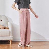 唐狮01春夏新款女套装短款上衣长裤搭甜美洋气减龄盐系两件套 M 下装/雾霾粉（第一批）