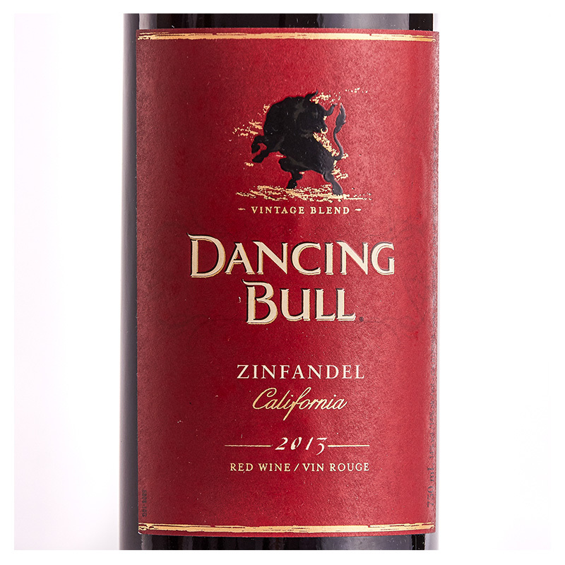 美国原瓶进口 锐牛 Dancing Bull 加州 仙粉黛葡萄品种 干红葡萄酒 葡萄酒 红酒 750ml 单瓶装