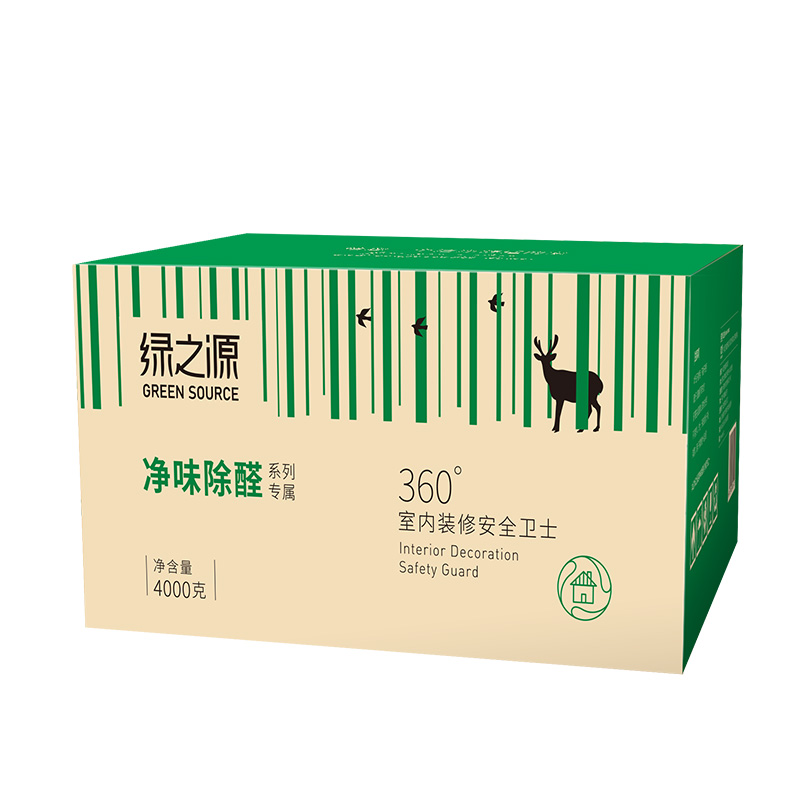 绿之源 360°室内装修安全卫士除甲醛清除剂活性炭汽车除味 4000g 去甲醛炭包Z-2412