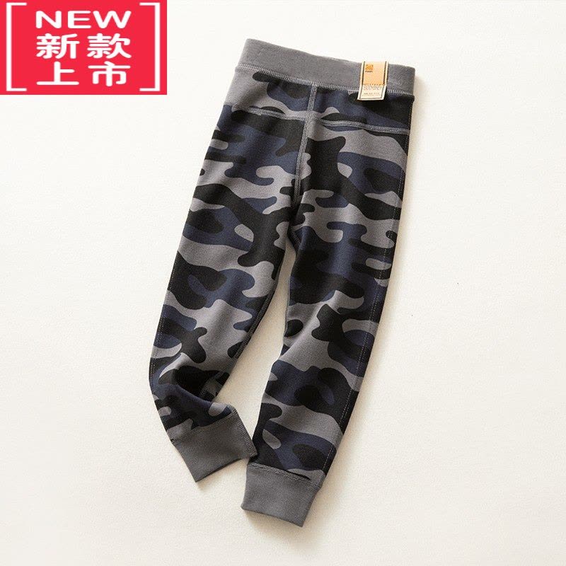 可莉允男童保暖裤内穿一体绒新款迷彩加绒棉毛绒裤儿童宝宝内穿加厚秋冬图片