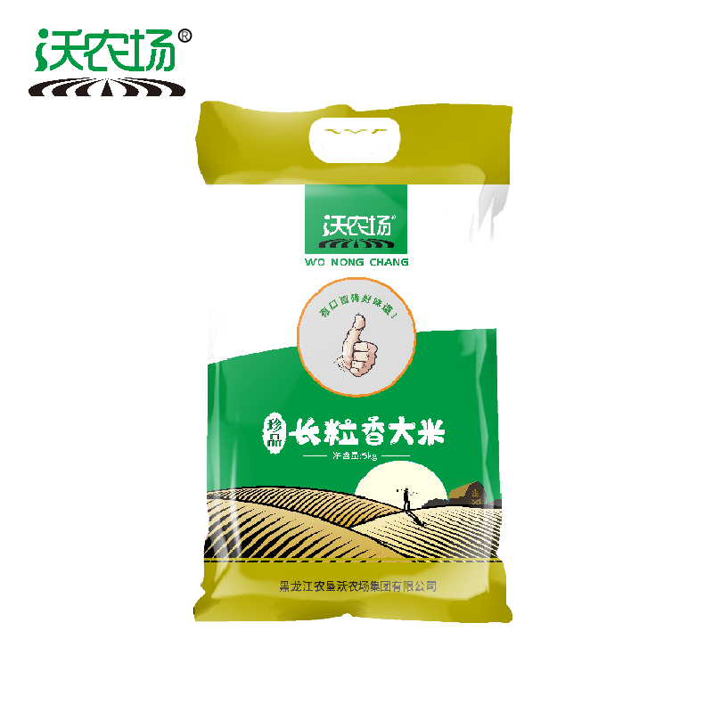沃农场珍品长粒香大米5kg/袋高清大图