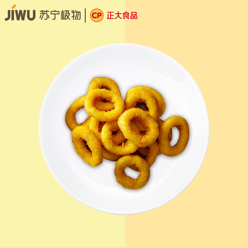 苏宁极物X正大CP联名鸡肉洋葱圈油炸小吃半成品裹粉鸡肉圈炸鸡肉小零食280克*3包