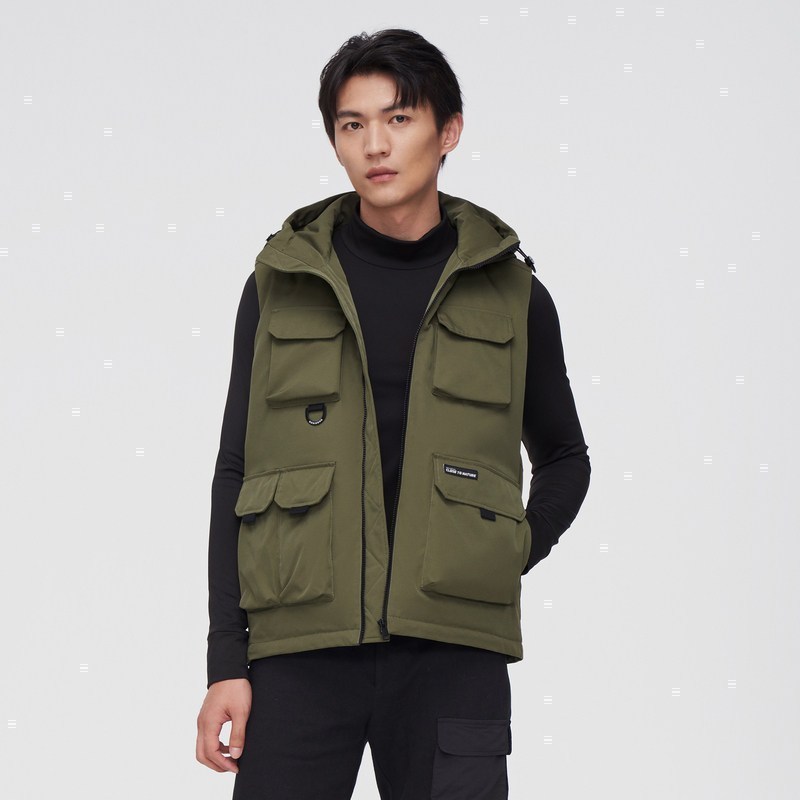 波司登2021年新款男士羽绒服工装风短款宽松派克防风保暖休闲马甲