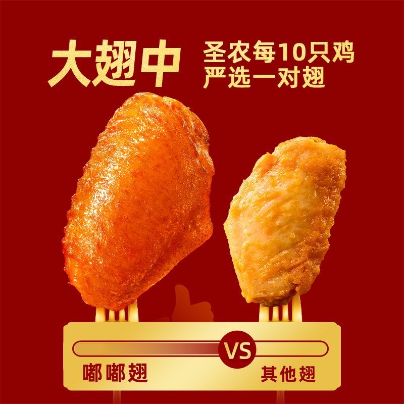 [苏鲜生推荐]圣农 嘟嘟翅(奥尔良味)0.28kg*5高清大图