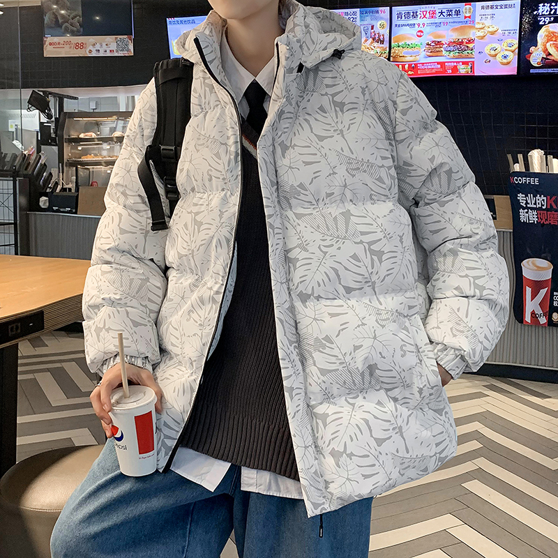 2022秋冬新款男士棉衣男宽松港风潮流棉袄防寒棉服上衣莎丞