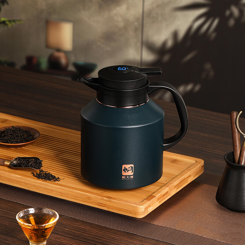 焖大师(MENDASHI) MT1802W闷泡壶便携焖泡壶茶水分离白茶套装保温壶 龙润焖茶壶套装1700ML高清大图