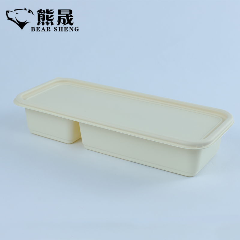 熊晟 降解环保一次性餐盒 550ml 300个/箱高清大图