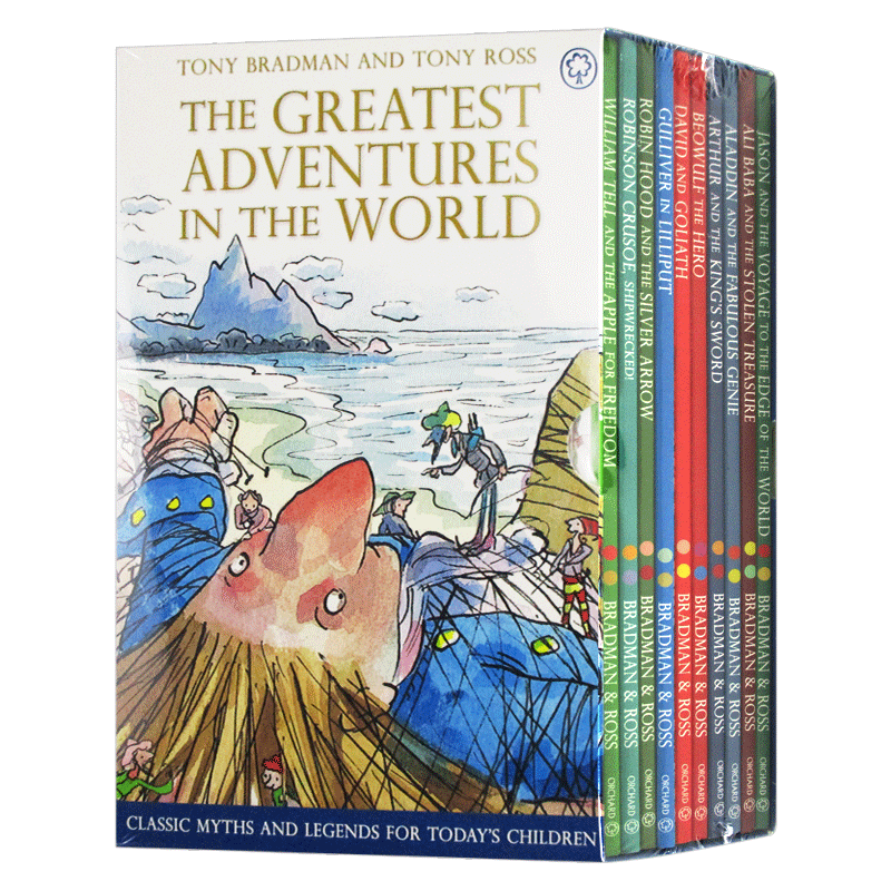 [醉染正版]世界伟大的冒险故事10册套装 英文原版儿童文学小说 Greatest Adventures in the W高清大图