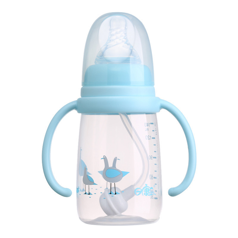 日康标准口径有柄自动奶瓶(140ML.PP) RK-3125