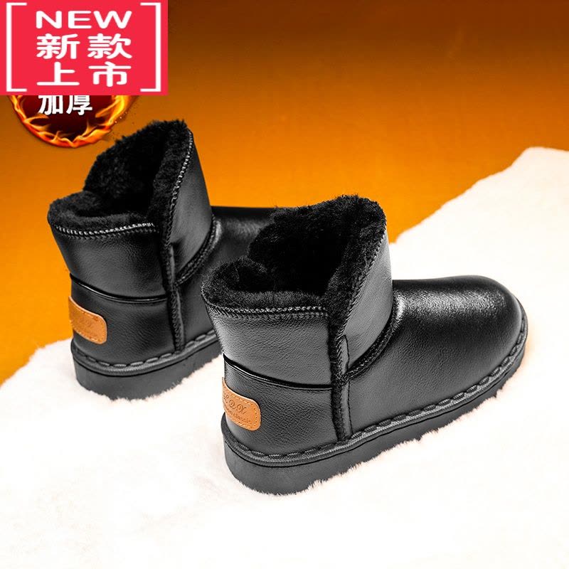 可莉允女童雪地靴女款冬季加绒加厚儿童靴子中大童防滑防水女孩东北棉鞋图片