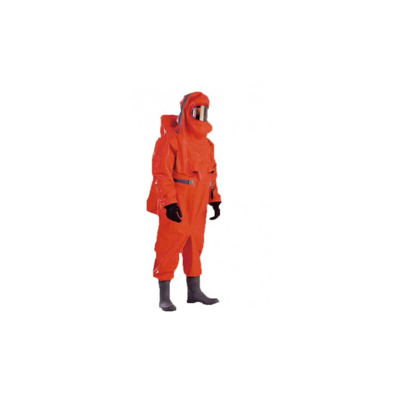 霍尼韦尔 EasyChem 1400020-XXL-44 防微生物橘红色外置防化衣服 XXL码