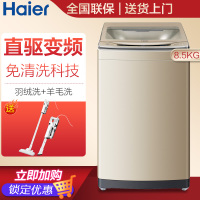 Haier/海尔洗衣机 8.5公斤kg直驱变频双动力 全自动洗衣机波轮家用 大容量防缠绕 免清洗MS8518BZ51