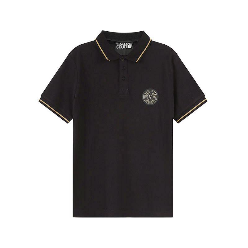范思哲 versace jeans couture 男士棉质短袖polo衫74gagt08 cj01t