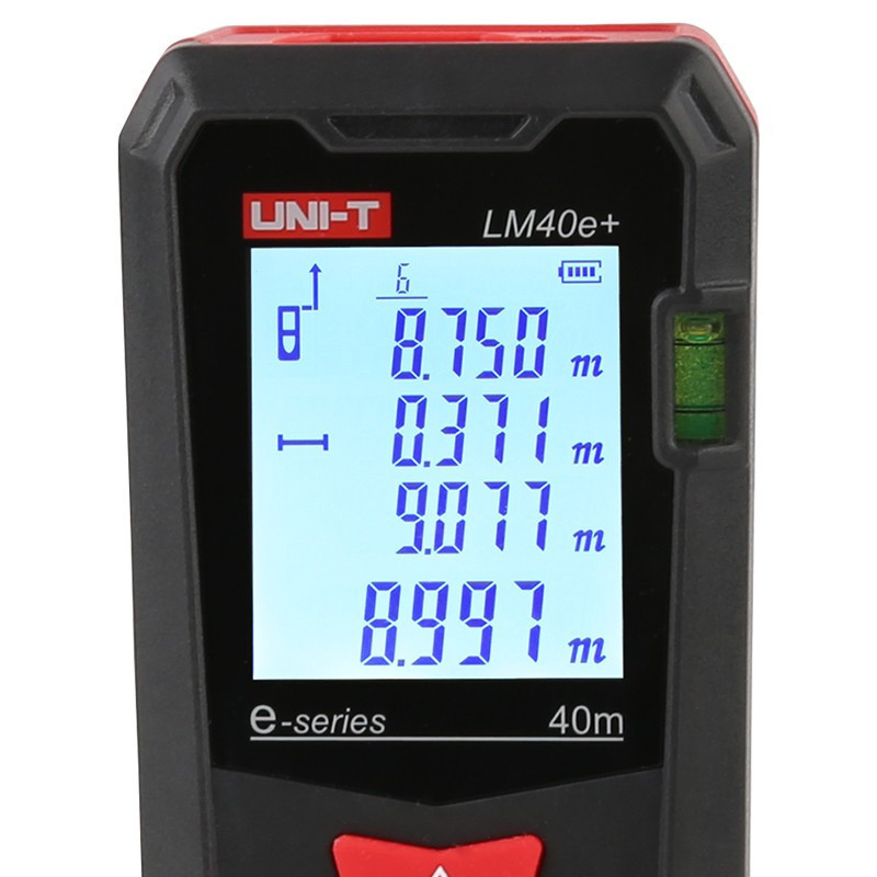 优利德(UNI-T)LM40e+测距仪激光红外线 手持距离测量仪 电子尺量房尺40M 带水平泡高清大图