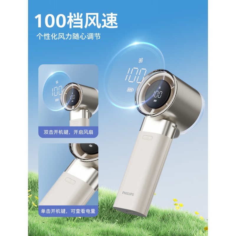 飞利浦(PHILIPS)手持小风扇 ACR3142PX(单位:个)高清大图