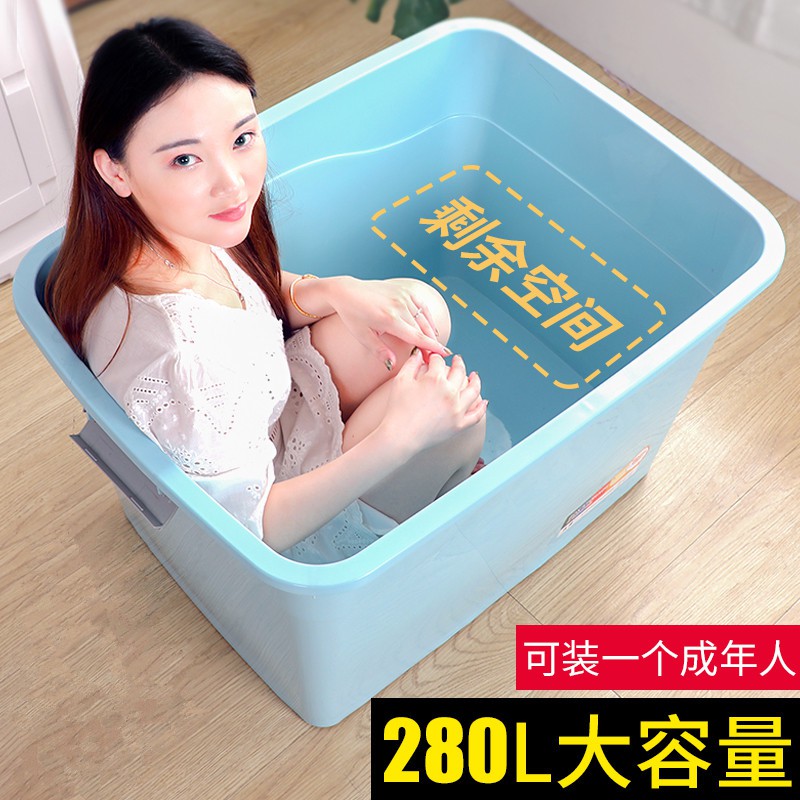 特大号衣服收纳箱宿舍学生收纳盒塑料整理箱加厚储物箱带轮子 三维工匠高清大图