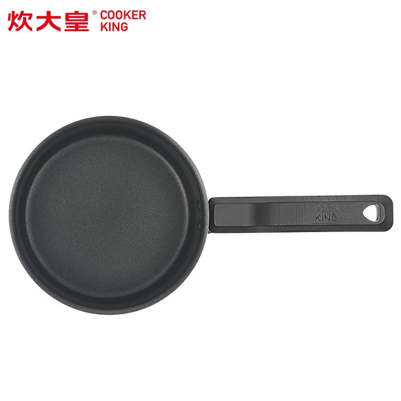 炊大皇(COOKER KING)奶锅 N16D1 冰果奶锅(碧色) 宝宝辅食锅健康奶锅可视盖复底明火电磁炉通用
