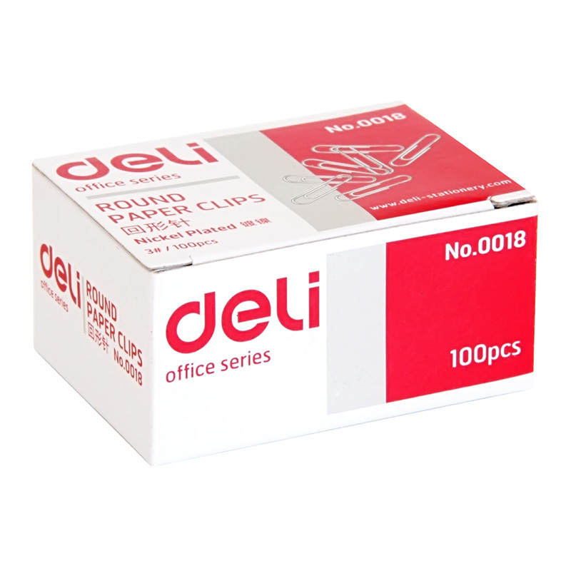 得力(deli) 回形针小号0018(10盒装)