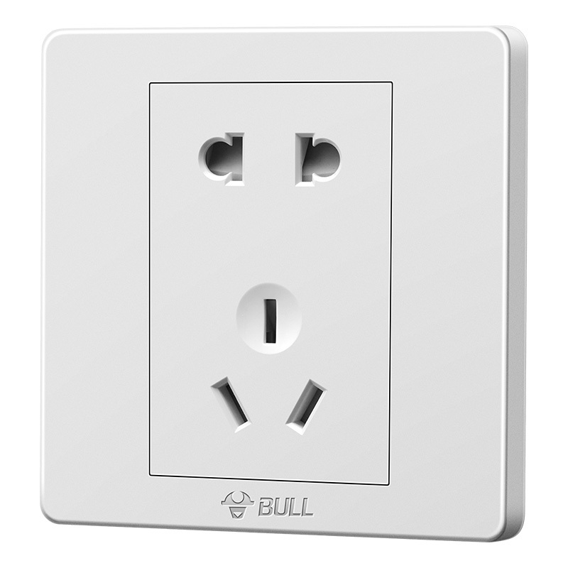 公牛(BULL) 开关插座 G07系列 10A五孔插座 86型面板G07Z223 白色 暗装