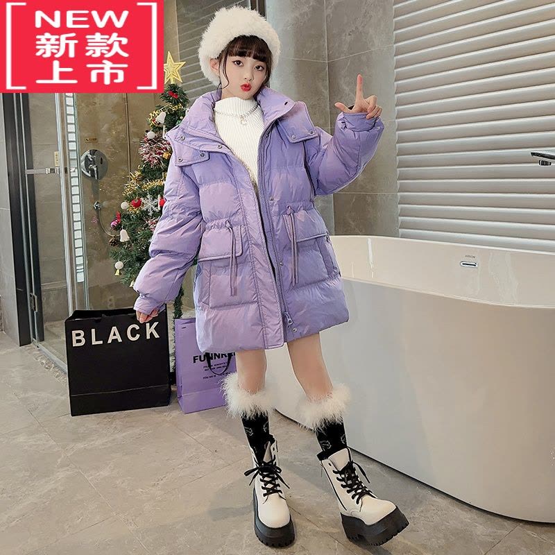 可莉允女童棉服2022新款冬季加厚儿童棉衣外套中大童女孩洋气抽绳棉袄潮图片