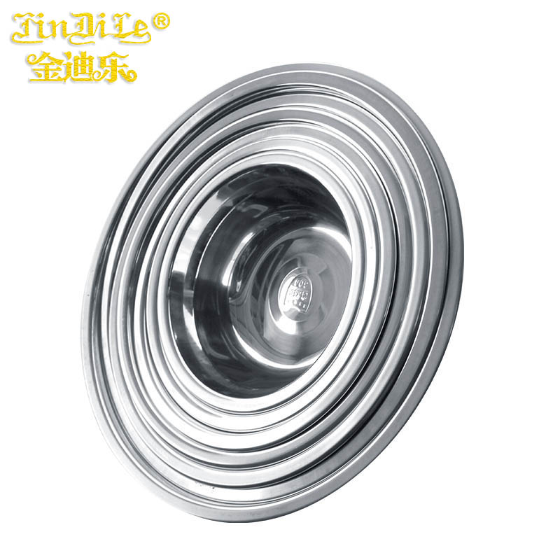 金迪乐不锈钢菜碟菜碗菜盘深盘多用盘20CM单个装SCP020S/个高清大图