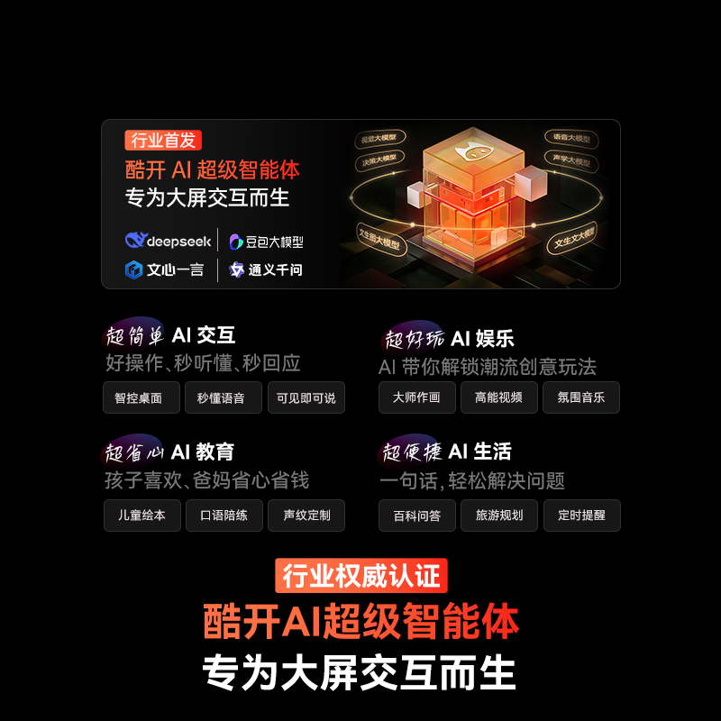 创维65英寸 65A4F Pro Mini LED 4K智能电视 酷开AI系统 语音控制 超大屏 以旧换新一级能效高清大图