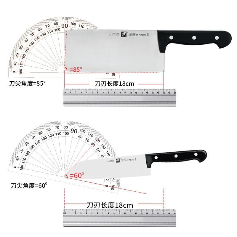 双立人(ZWILLING)ZW-K22 厨房刀具套装 厨具切菜刀多用刀水果刀 专业主厨系列 Twin Chef刀具2件套高清大图