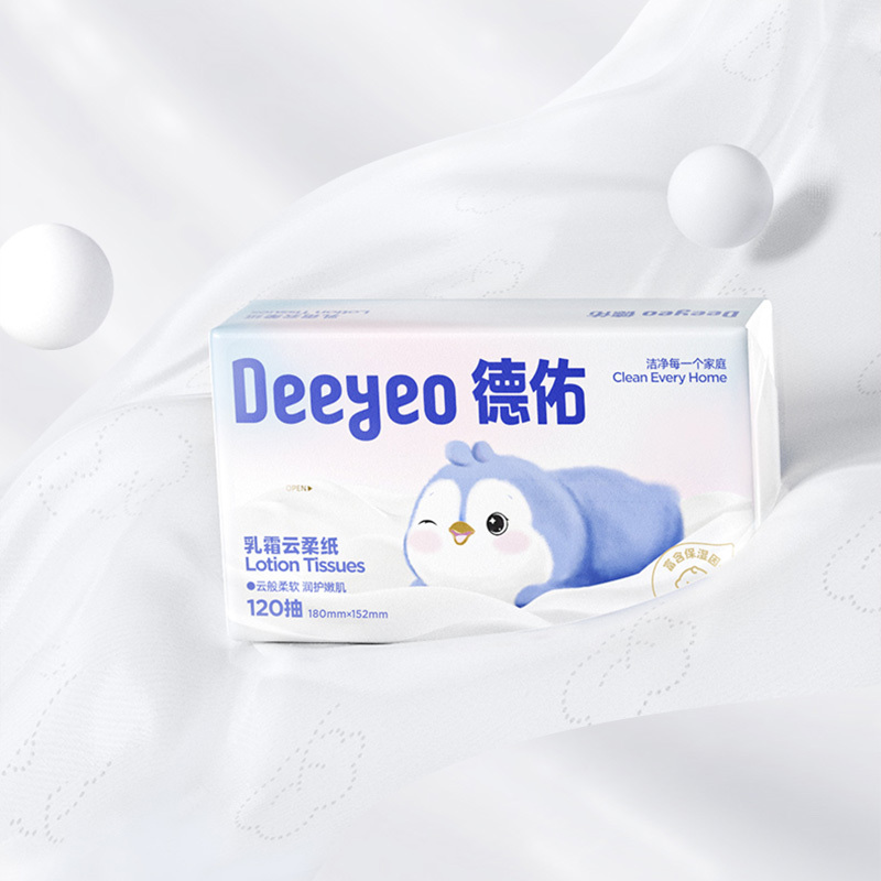 德佑纸面巾120抽*5包*4提乳霜云柔10040119(包装随机)高清大图