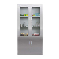 兴福隆室文件柜不锈钢柜子储物柜资料柜档案柜带锁文件柜304大器文件柜