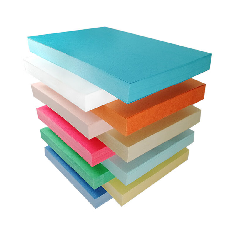 优彩嘉 彩色硬卡纸 A4 180g 浅蓝色 1525 包高清大图