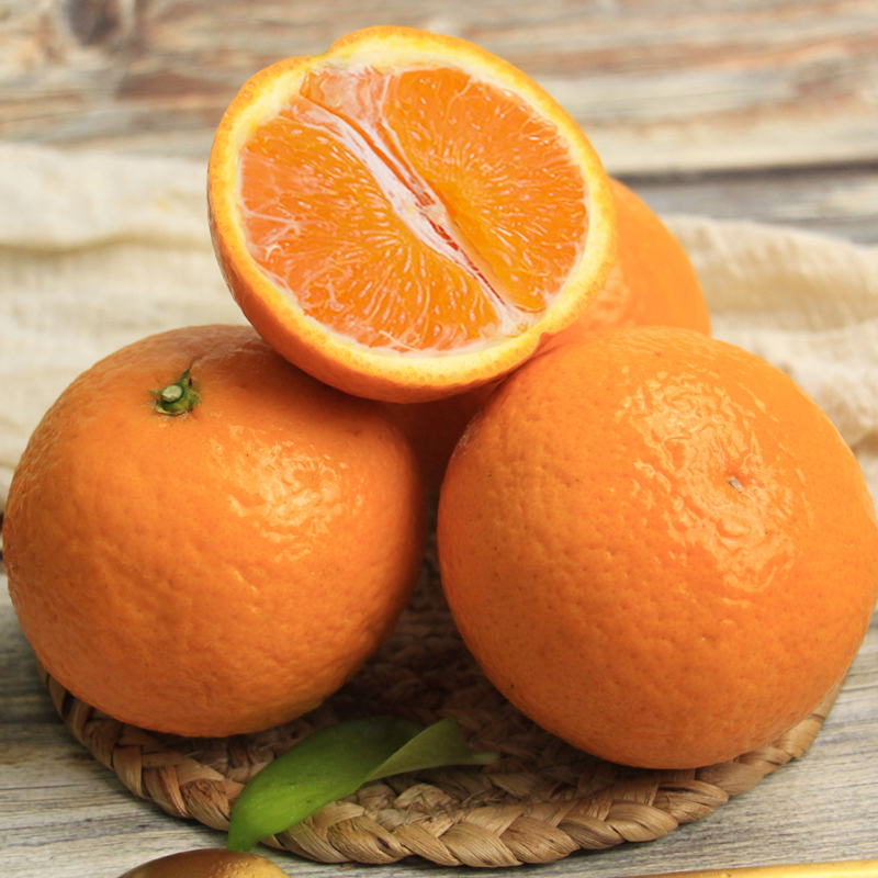 [熊猫鸟]四川青见果冻橙 特大果 净重5斤 单果85mm以上 箱装果冻橙酸甜多汁新鲜应季水果柑橘高清大图