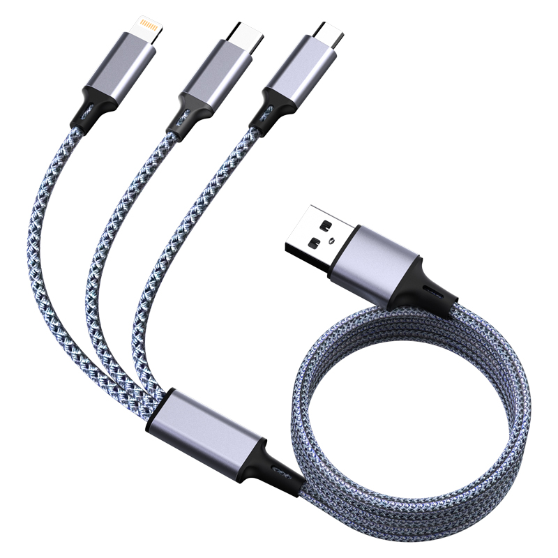 纽曼高颜值Type-C数据线尼龙编织快速充电耐用防缠绕设计高清大图