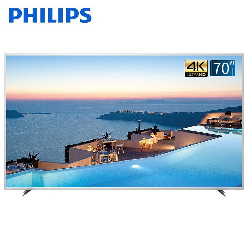 飞利浦 (PHILIPS)70英寸人工智能语音电视 4K高清HDR液晶电视70PUF7364 /T3 行业定制款