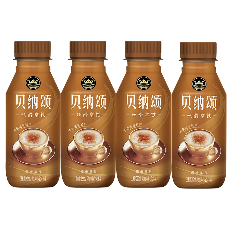 康师傅贝纳颂摩卡风味咖啡300ml*6瓶装 下午茶即饮咖啡饮料饮品