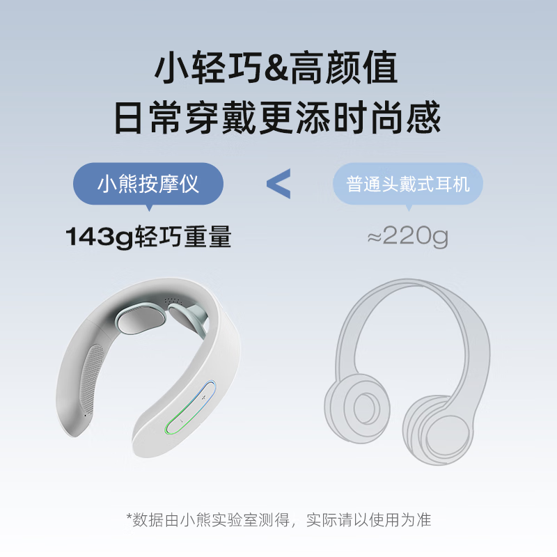 小熊(Bear) 颈椎按摩器颈部按摩仪劲锥脖子肩颈家用办公室护颈仪富贵包热敷AMQ-B04K1高清大图