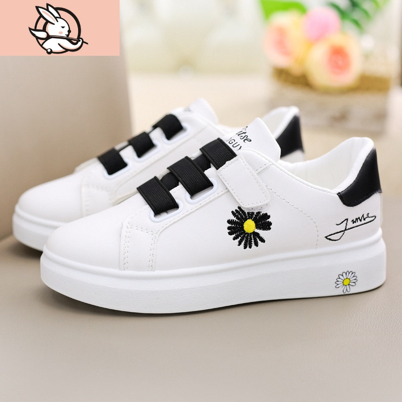 鞋子2021新款儿童运动鞋时尚小学生休闲鞋百搭春秋小白鞋女孩运动休闲