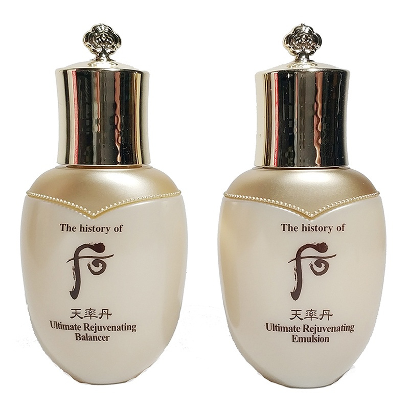 [苏宁自营]后Whoo 天率丹和率系列2件套50ml(水25ml+乳25ml)中小样试用装旅行装 化妆品护肤品套装礼盒