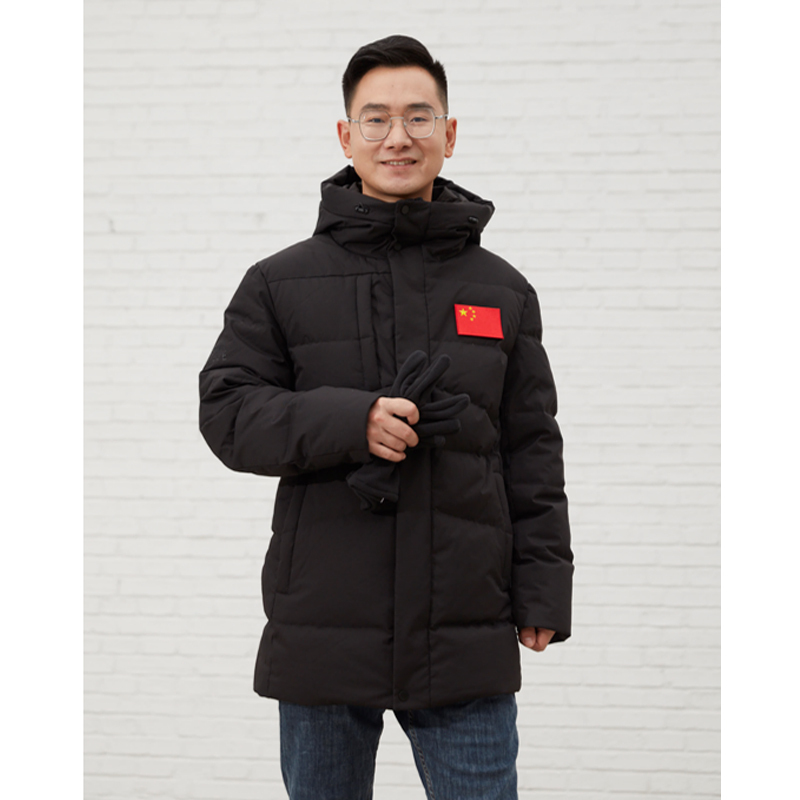 匠户中长羽绒服黑色 JAFF76101