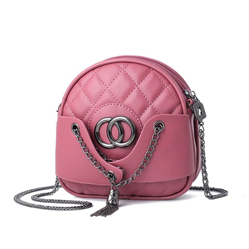 斯妮拉 青年韩版时尚小包包女2023新款潮女包韩版清新菱格链条小香风时尚单肩斜挎小包一件图片