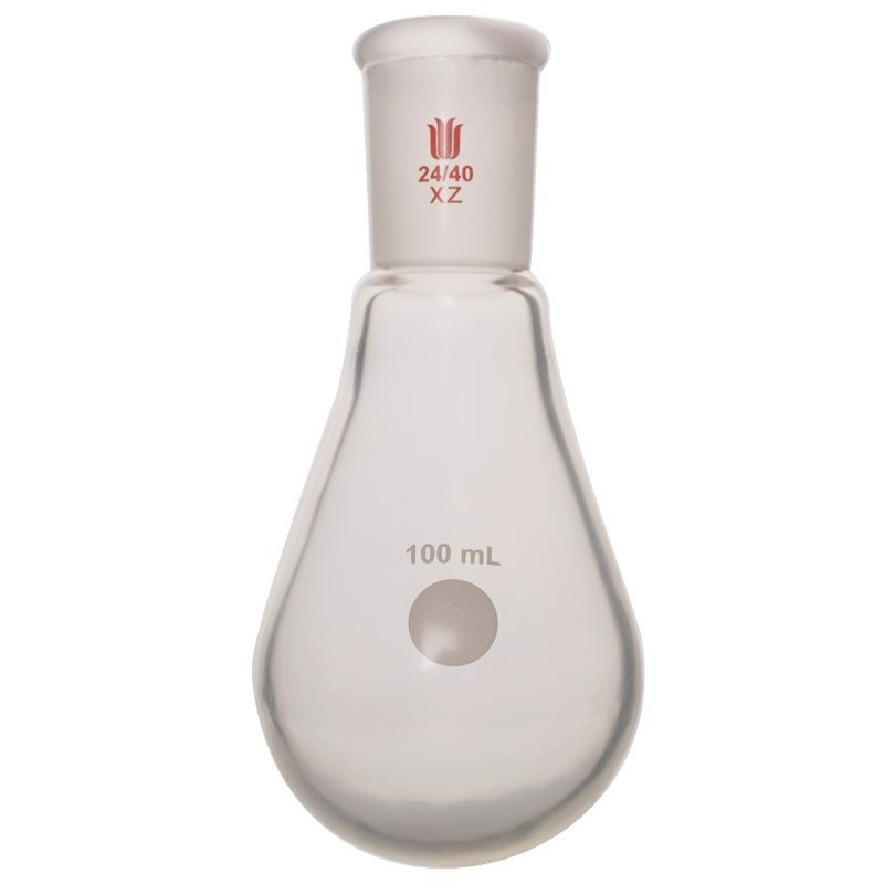 SYNTHWARE F314100XD镀膜,旋蒸用厚壁茄型瓶,高强度,磨口:24/40,100ml个