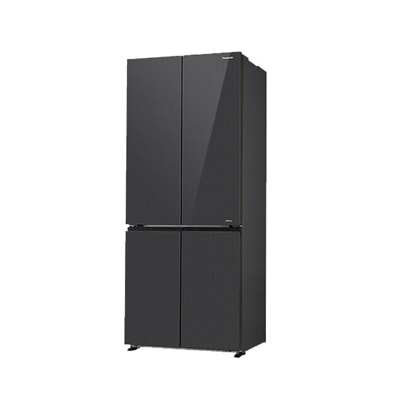 松下(Panasonic) NR-JD51CGA-H 510升大容量变频风冷 智控WIFI 十字门家用冰箱 灰色玻璃面板