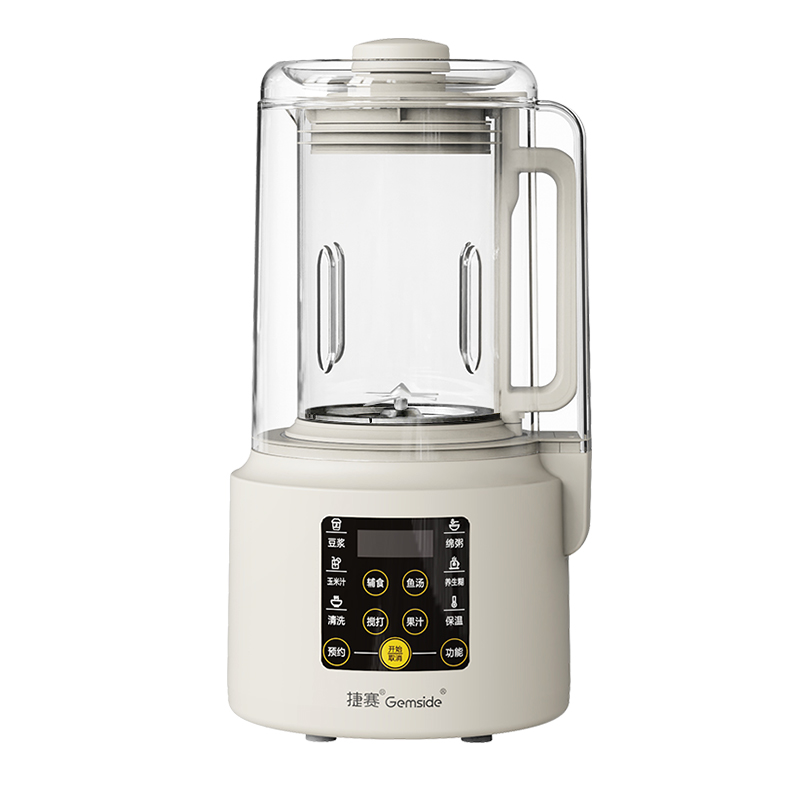 捷赛多功能加热破壁料理机 JS15PB01W 1.0L高清大图