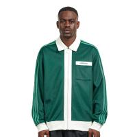 阿迪达斯(adidas)运动夹克男宽松版纯棉拼接polo领拉链休闲潮流百
