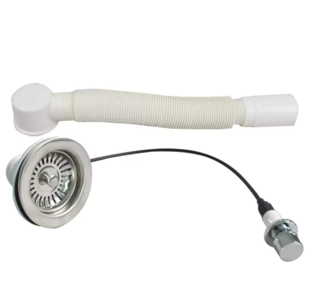 陶瓷拖把池拖布池台控下水器墩布池一键排水落水套装自动下水器 NF-328 套