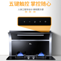 红日(Redsun) 分体式集成灶家用一体灶17立方大吸力燃气灶油烟机燃气灶套装恒温暖菜架RSET01(天然气)