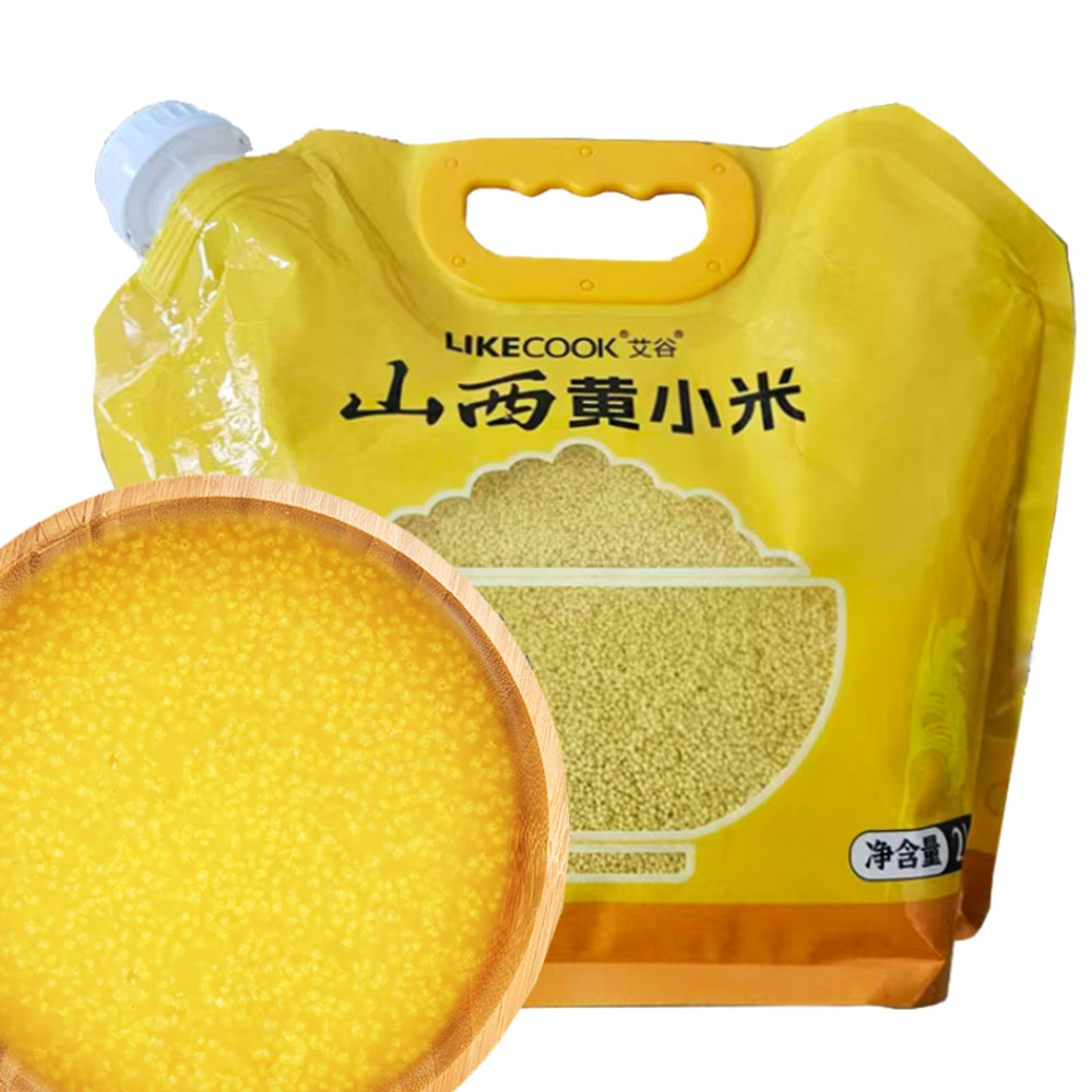 艾谷山西黄小米2kg(小米粥 五谷杂粮 粗粮 山西小米 )高清大图