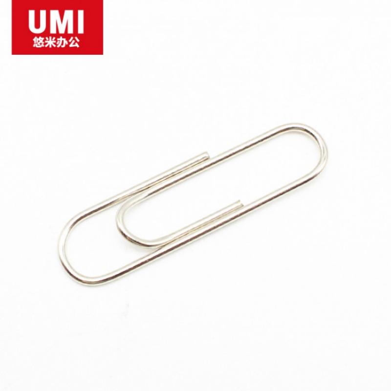 悠米(UMI) 1019 28mm 筒装银色回形针 3# 200枚/筒 5筒装高清大图