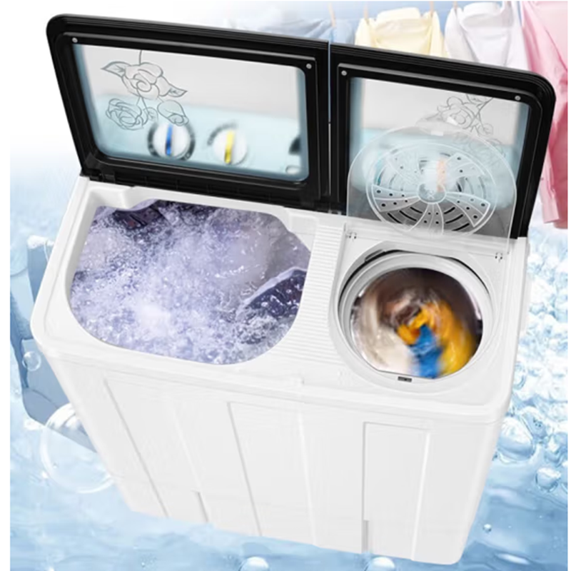 威力(WEILI)洗衣机13kg公斤半自动双缸洗衣机双桶大容量家用 洗脱分离强劲动力双电机 XPB130-2208DS高清大图